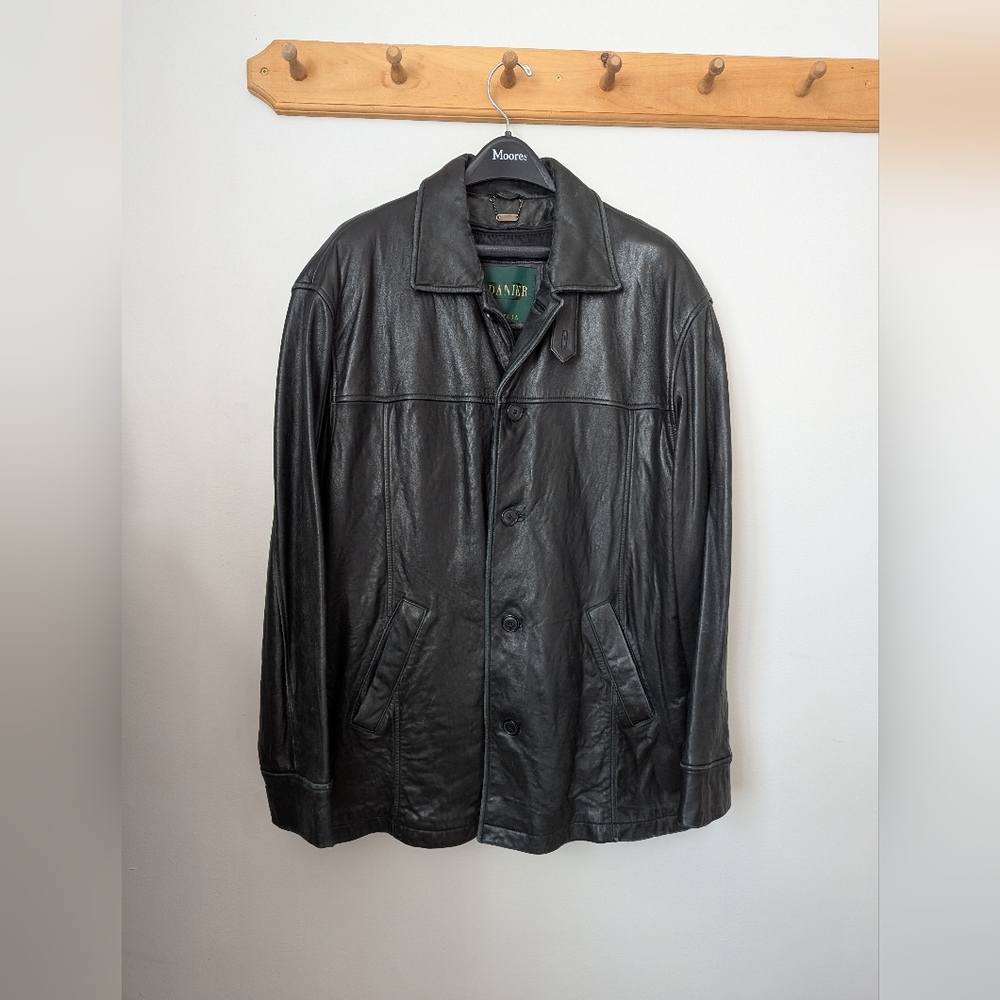 Danier Men's Black Leather Jacket